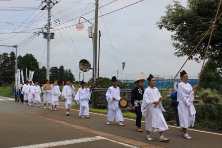 黒川燃水祭献上行列明