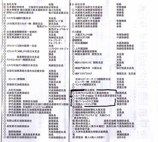 燃水祭参列者 燃水祭参列者