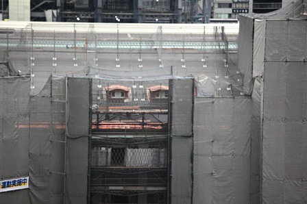 建設中の東京駅.2011.10.15撮影
