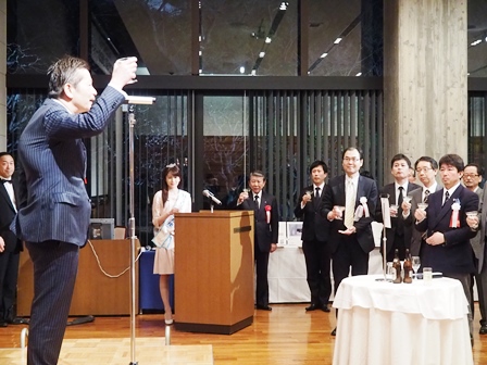 吉田社長乾杯