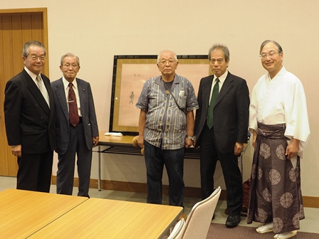 中央は中島路可・鳥取大学名誉教授。敬虔なクリスチャンで、聖書に現れれる化学物質に関する著作がある。P7070238
