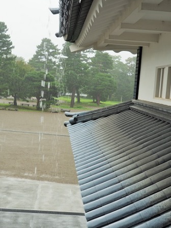 鉛瓦から落ちる雨P9100553 (2)