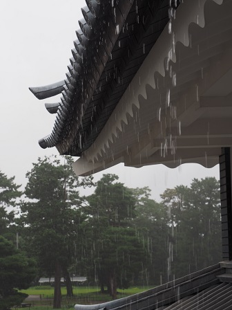 鉛瓦から落ちる雨　9100567