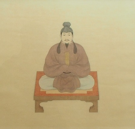 天智天皇(堀越輝夫筆)近江神宮所蔵
