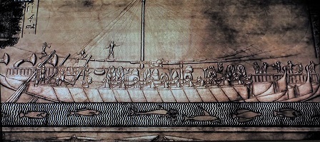 448レリーフ エジプトの海洋船O5160133 (57)